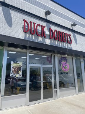 Duck Donuts opened its newest location in Plainview with a weekend celebration
